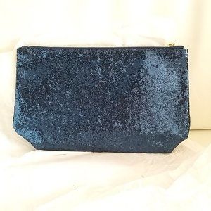 14pcs  BIOTHERM SPARKLY NAVY BLUE BEAUTY GWP COSMETIC BAG / POUCH  NEW